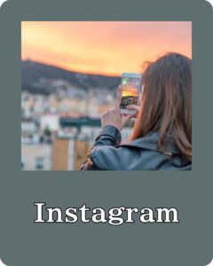 Diana Debreczeni's Instagram card for personal brand website.